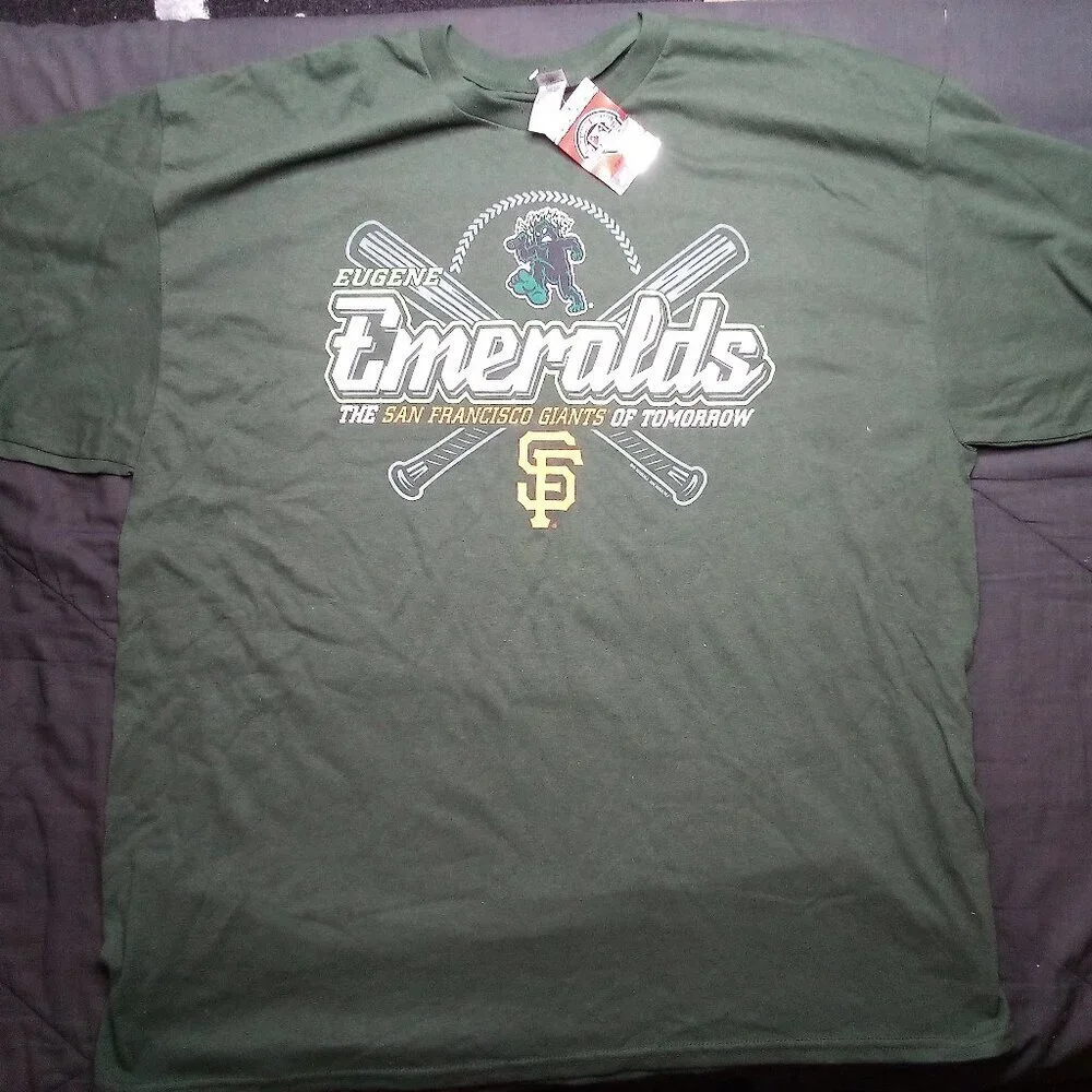 NWT Eugene Emeralds Affiliate Minor League Baseball T-Shirt - Picture 2 of 8